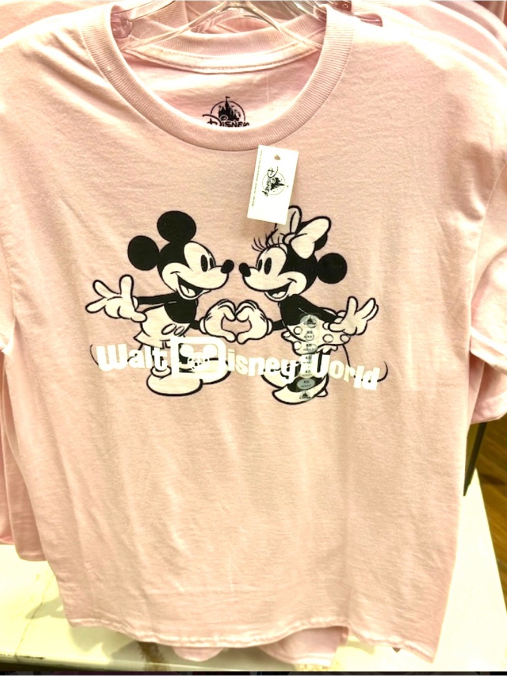 Women’s 3x  Pink Mickey & Minnie Graphic Tee